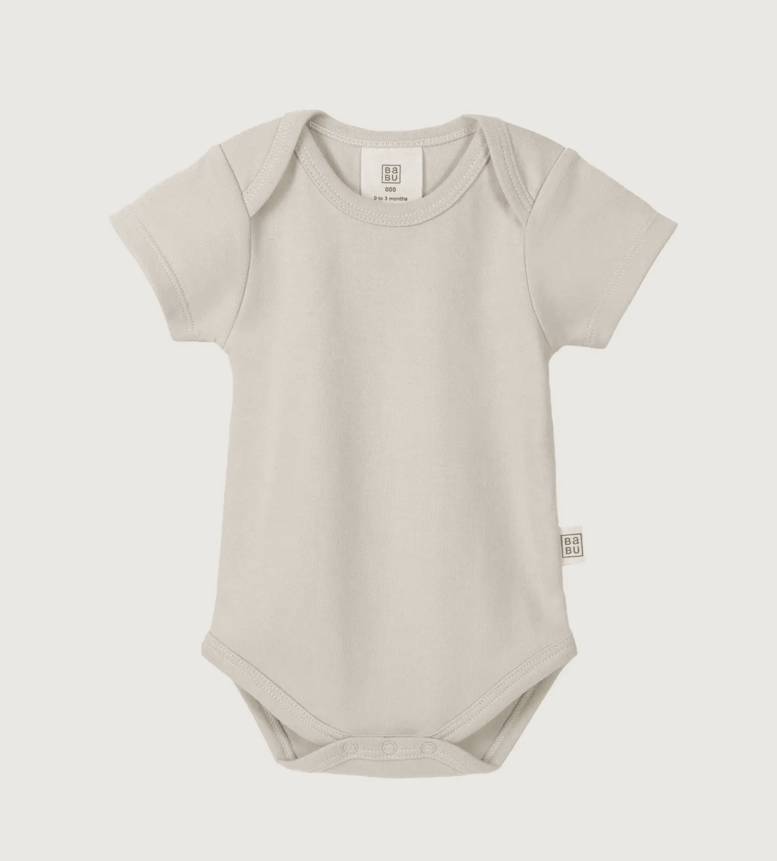 Organic Cotton Short Sleeve Bodysuit – Oat (0–3 Months) | Premium Gift Box from The Gifting Suite | Australia