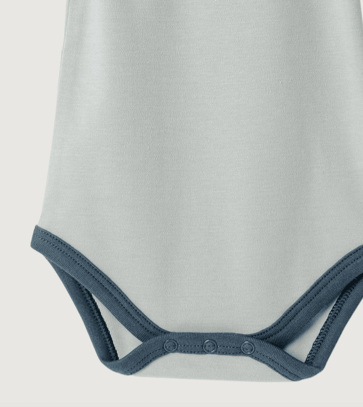 Organic Cotton Short Sleeve Bodysuit – Sky Contrast | Premium Gift Box from The Gifting Suite | Australia