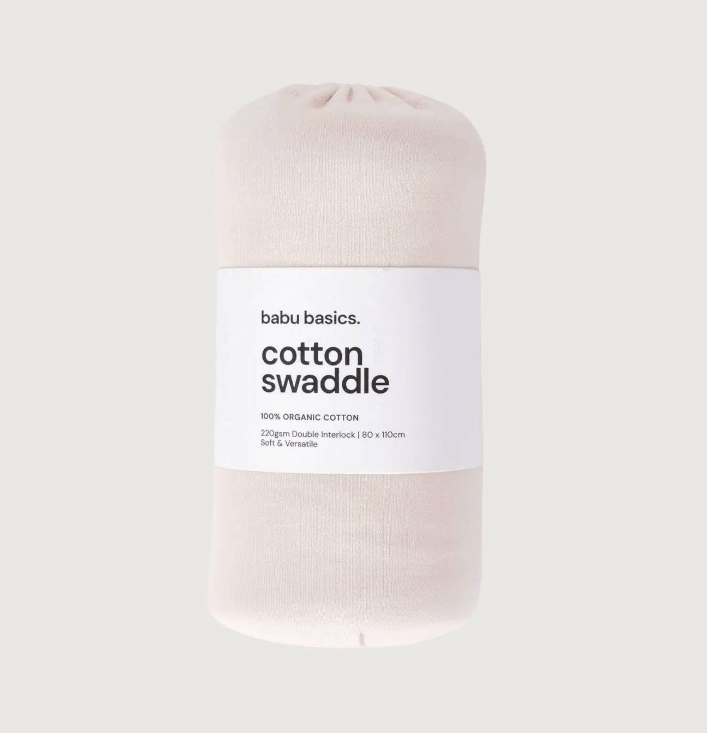 Organic Cotton Swaddle Wrap – Petal Pink (Newborn Stretch Wrap) | Premium Gift Box from The Gifting Suite | Australia