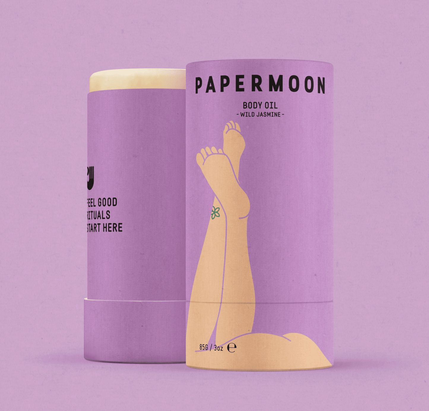 Papermoon Wild Jasmine Solid Body Oil Stick | Premium Gift Box from The Gifting Suite | Australia