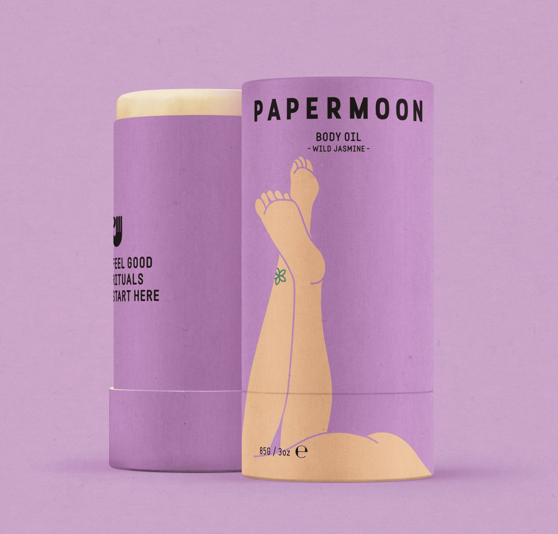 Papermoon Wild Jasmine Solid Body Oil Stick | Premium Gift Box from The Gifting Suite | Australia