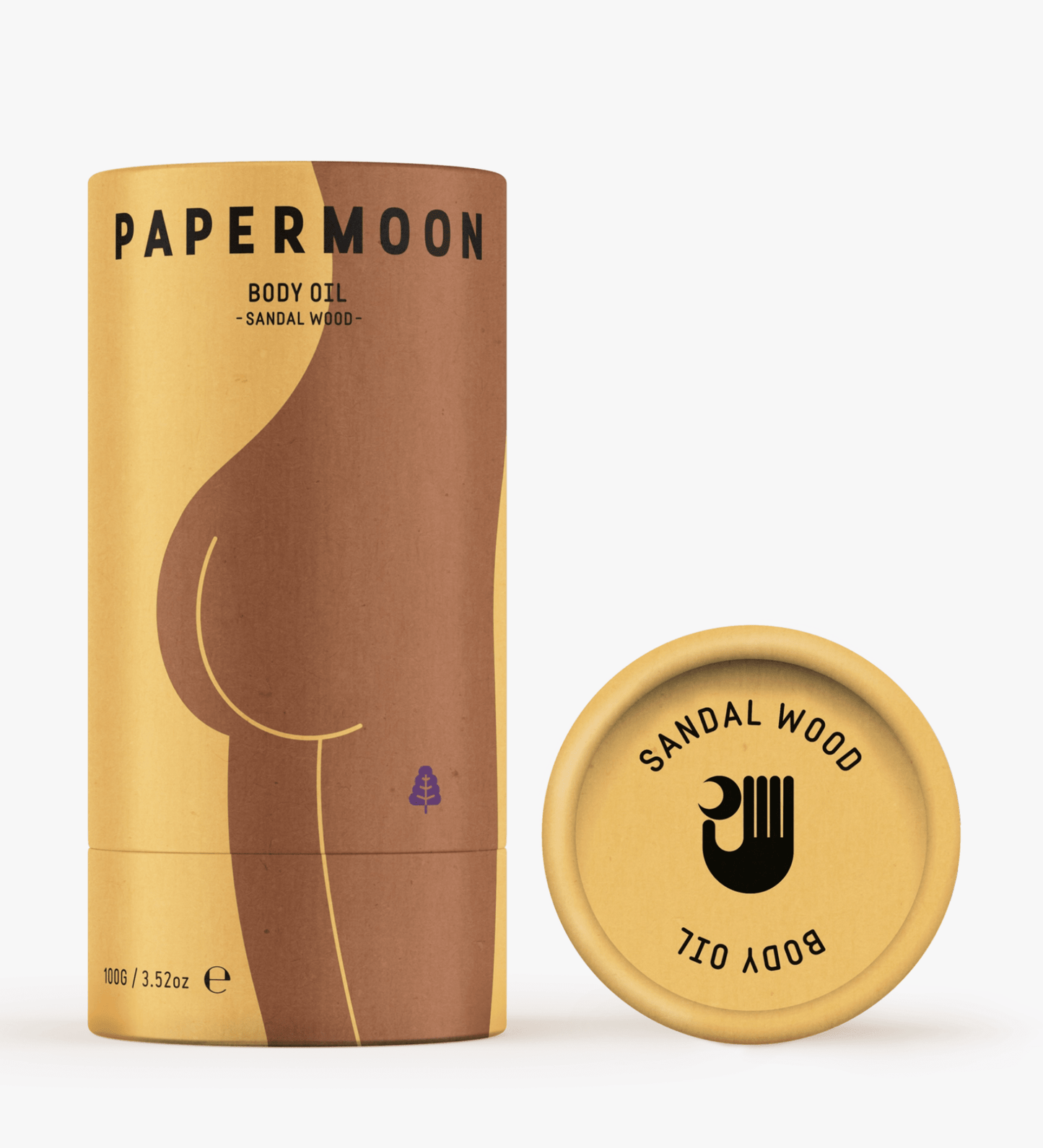 Papermoon Wild Sandalwood Solid Body Oil Stick | Premium Gift Box from The Gifting Suite | Australia