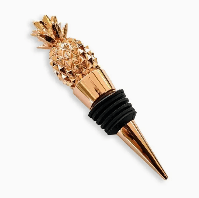 Pineapple Rose Gold Bottle Stopper | Premium Gift Box from The Gifting Suite | Australia