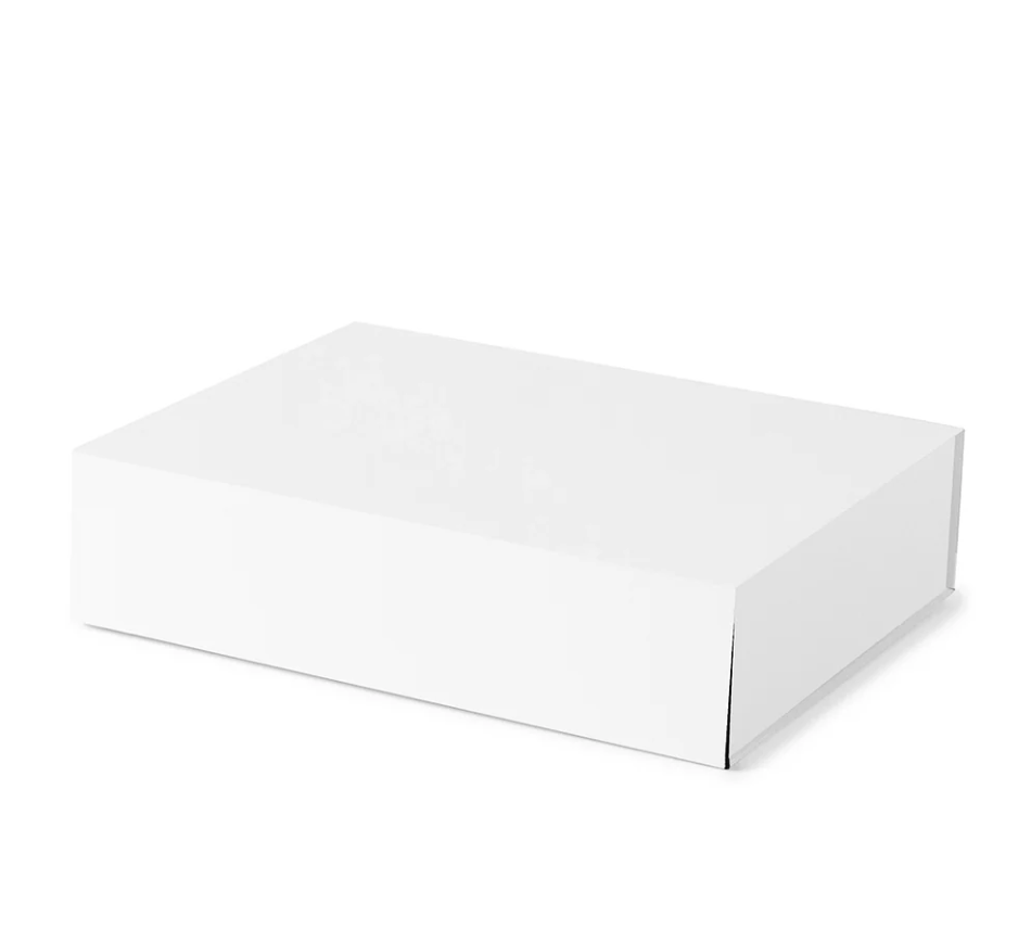 Premium Branded Magnetic Close Gift Box - White | Premium Gift Box from The Gifting Suite | Australia