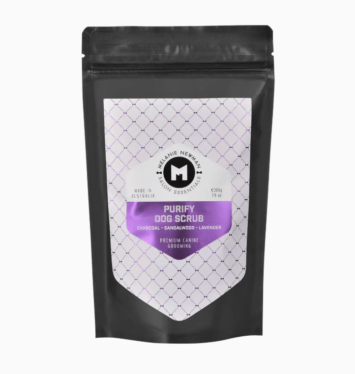 Purify Dog Scrub – Charcoal, Sandalwood & Lavender | Premium Gift Box from The Gifting Suite | Australia