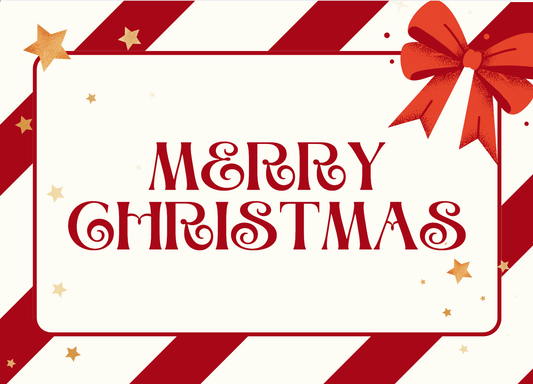 Red and White Modern Merry Christmas Card | Premium Gift Box from The Gifting Suite | Australia