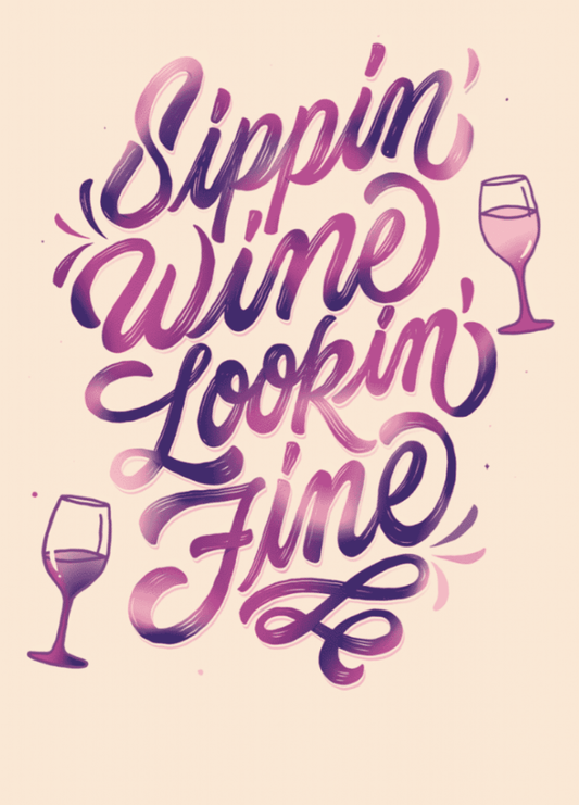 Sippin' Wine Lookin' Fine | Premium Gift Box from The Gifting Suite | Australia
