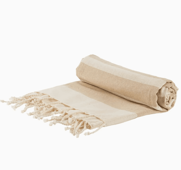 Stylish Turkish Cotton Tea Towel – Beige Stripe | Premium Kitchen & Home Styling | Premium Gift Box from The Gifting Suite | Australia