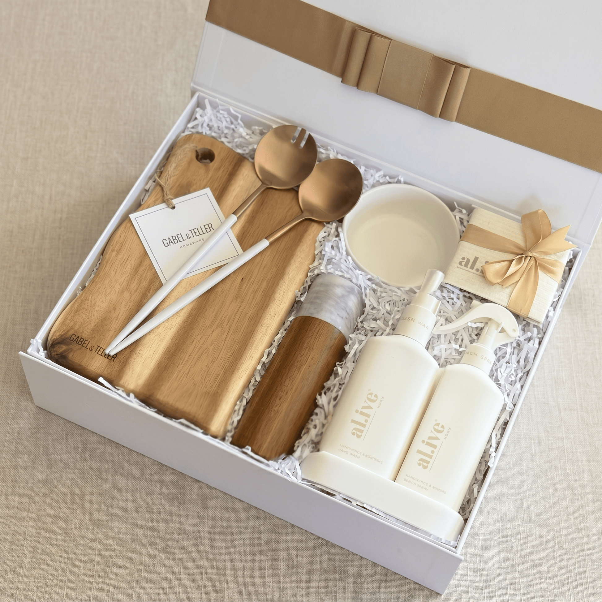 The Luxe Entertainer Gift Box | GABEL&TELLER & al.ive Body Essentials | Premium Gift Box from The Gifting Suite | Australia