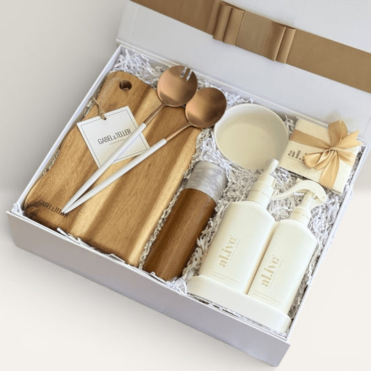 The Luxe Entertainer Gift Box | GABEL&TELLER & al.ive Body Essentials | Premium Gift Box from The Gifting Suite | Australia