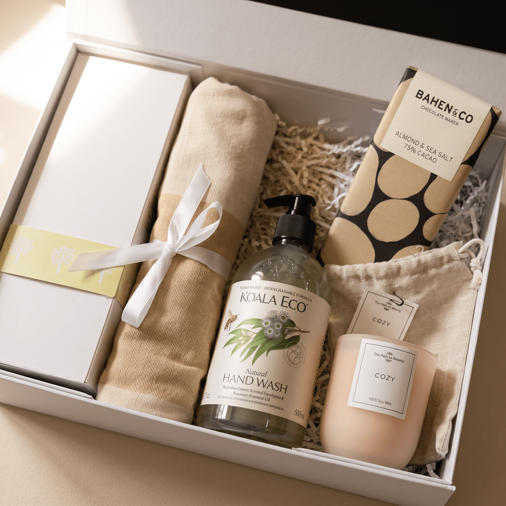 The Luxe Welcome luxury gift box with premium homewares and treats