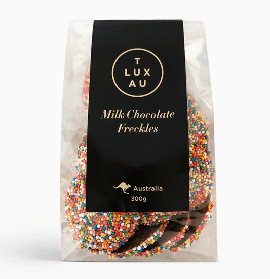 TLUXAU Milk Chocolate Freckles Large - 300g | Premium Gift Box from The Gifting Suite | Australia