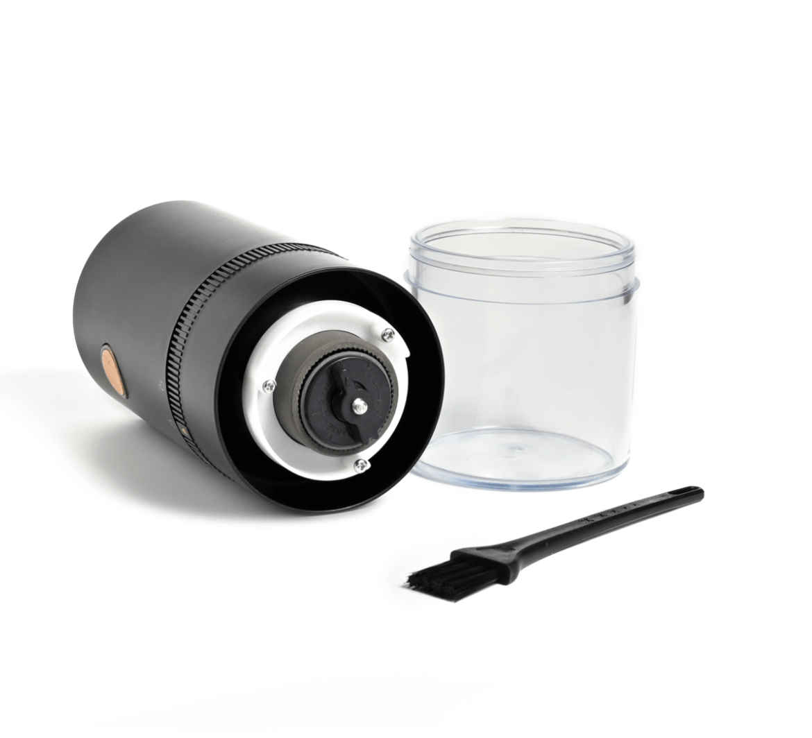 USB Rechargable Coffee Grinder with Blue light Wood Button | Premium Gift Box from The Gifting Suite | Australia