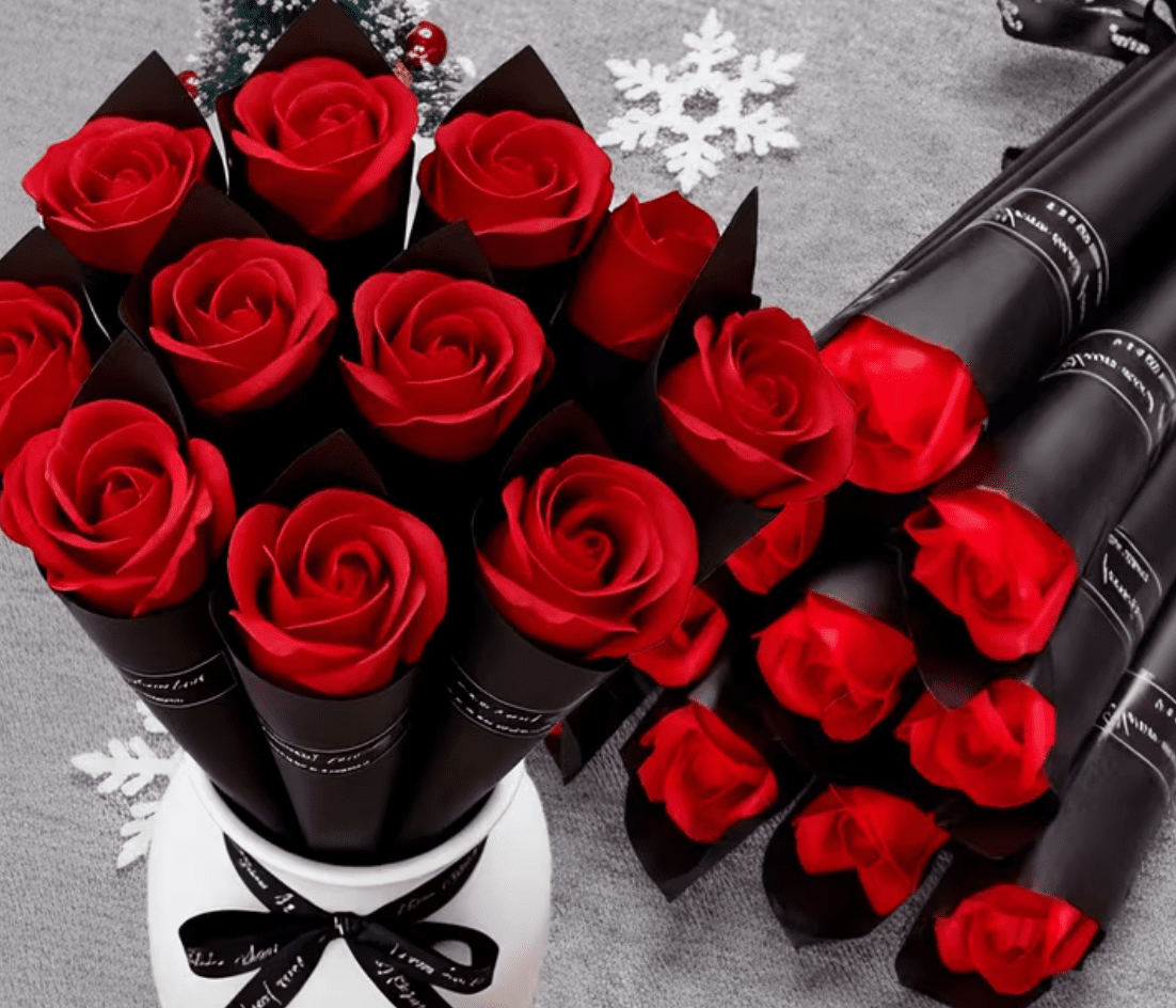 Valentine’s Soap Rose – Luxury Artificial Rose Red | Premium Gift Box from The Gifting Suite | Australia