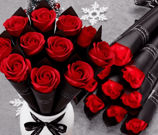 Valentine’s Soap Rose – Luxury Artificial Rose Red | Premium Gift Box from The Gifting Suite | Australia