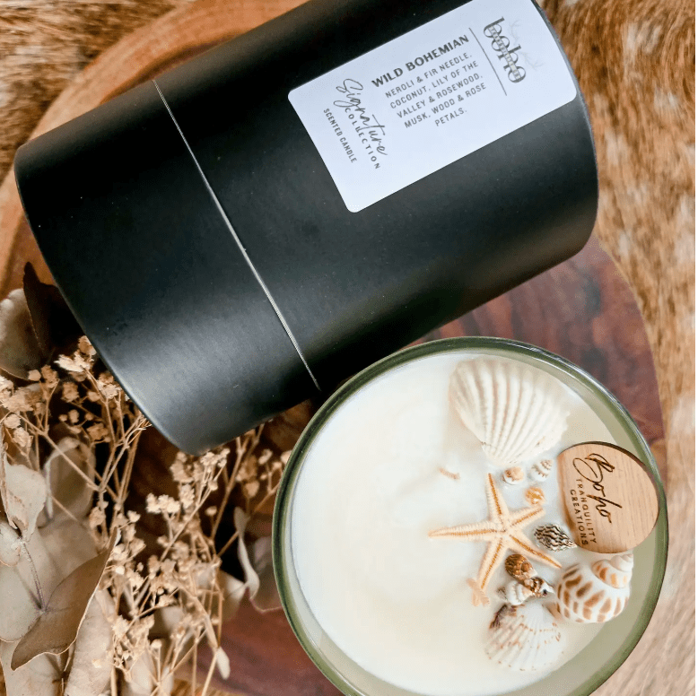 Wild Bohemian Scented Candle | Boho Tranquility Co | Premium Gift Box from The Gifting Suite | Australia