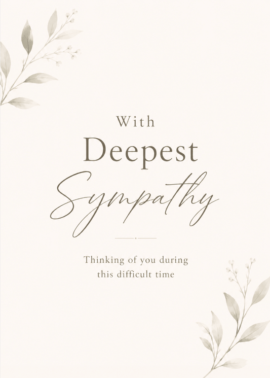 With Deepest Sympathy Card | Premium Gift Box from The Gifting Suite | Australia