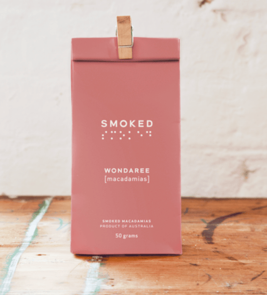 Wondaree Smoked Macadamias – Australian Gourmet Snack | 50g Visual Range | Premium Gift Box from The Gifting Suite | Australia